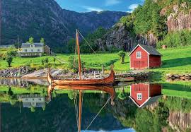 Desenhos de Viking Ship Jigsaw Puzzle para colorir