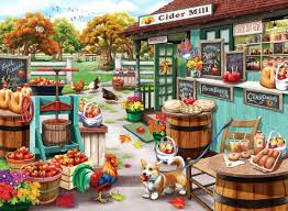 Visiting the Cider Mill Jigsaw Puzzle