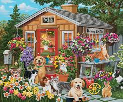 Visiting the Potting Shed Jigsaw Puzzle