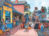 Desenhos de Waiting at the Station Jigsaw Puzzle para colorir