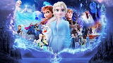 Desenhos de Wallpaper Disney Frozen Jigsaw Puzzle para colorir