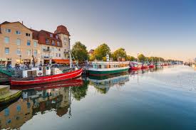 Desenhos de Waterfront, Rostock, Germany Jigsaw Puzzle para colorir
