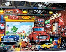 Desenhos de Wayne’s Garage Car Jigsaw Puzzle para colorir