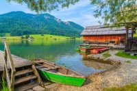 Desenhos de Weissensee, Carinthia, Austria Jigsaw Puzzle para colorir