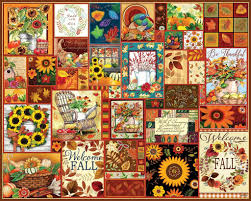 Desenhos de Welcome Fall Jigsaw Puzzle para colorir