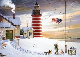 West Quoddy Headlight Charles Wysocki Puzzles Jigsaw