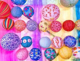 Desenhos de Whimsical Lanterns Jigsaw Puzzle para colorir