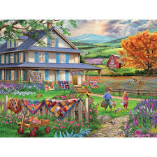 Desenhos de Wild Flower Farm Jigsaw Puzzle para colorir