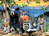 Desenhos de Wildlife of Great Smoky Mountains National Park Jigsaw Puzzle para colorir