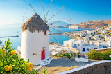 Windmill on Mykonos, Greece Jigsaw Puzzle