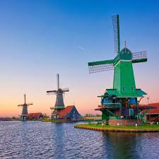 Desenhos de Windmills in Netherlands Jigsaw Puzzle para colorir