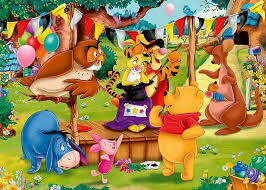Desenhos de Winnie The Pooh Magic Show Jigsaw Puzzle para colorir