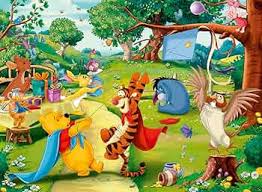 Desenhos de Winnie the Pooh Party Jigsaw Puzzle para colorir