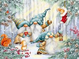 Winter Gnomes in the Forest Jigsaw Puzzle