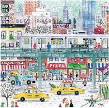 Winter Scenery in New York City Jigsaw Puzzle