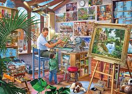 Desenhos de Work of Art Jigsaw Puzzle para colorir