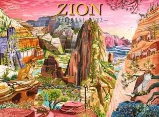 Desenhos de Zion National Park Art Jigsaw Puzzle para colorir